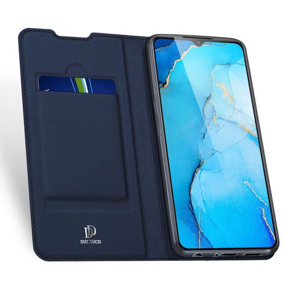 Dux Ducis Slim Softcase Bookcase Oppo Reno3 / A91- Blauw