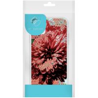 iMoshion Design hoesje iPhone 12 (Pro) - Grafisch - Bloem Roze