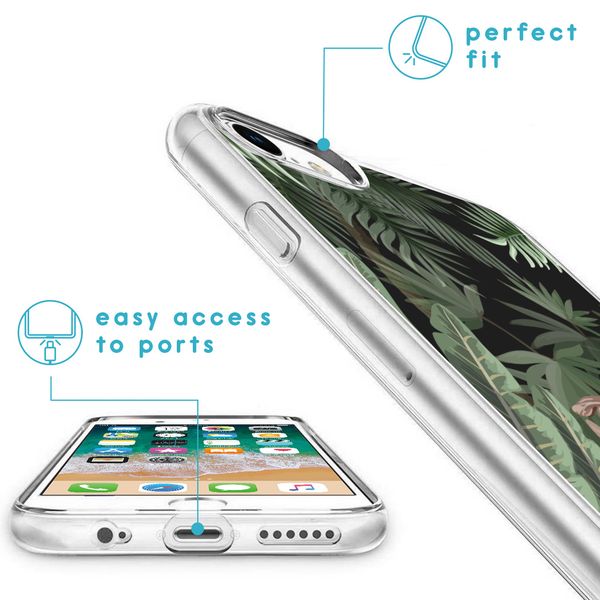 iMoshion Design hoesje iPhone SE (2022 / 2020) / 8 / 7 / 6s - Jungle - Groen