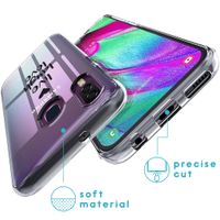 iMoshion Design hoesje Samsung Galaxy A40 - Live Laugh Love - Zwart