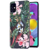 iMoshion Design hoesje Samsung Galaxy A51 - Jungle - Groen / Roze