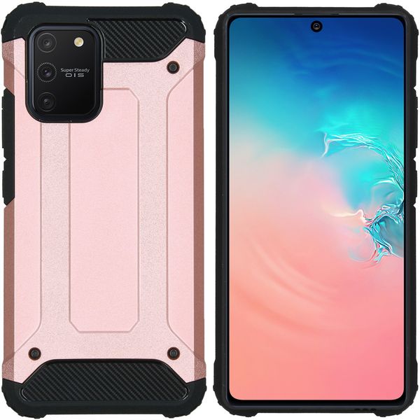 iMoshion Rugged Xtreme Backcover Samsung Galaxy S10 Lite - Rosé Goud