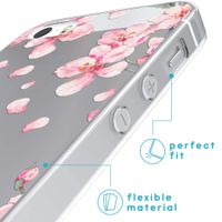 iMoshion Design hoesje iPhone 5 / 5s / SE - Bloem - Roze