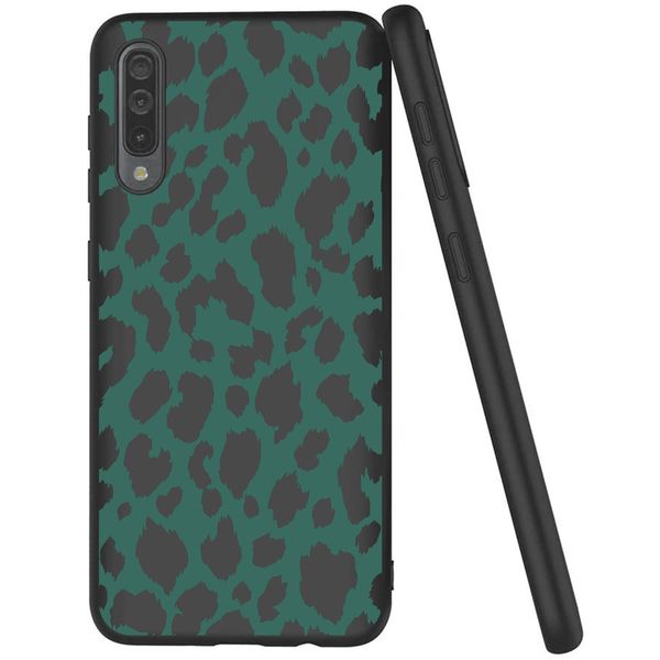 iMoshion Design hoesje Galaxy A50 / A30s - Luipaard - Groen / Zwart