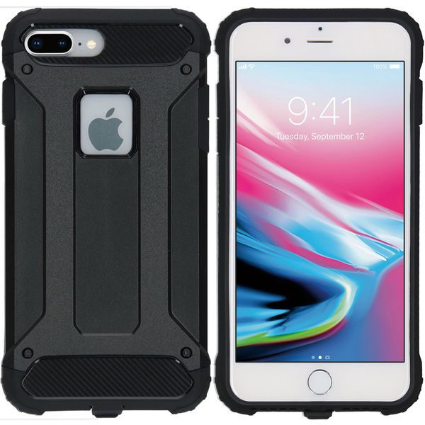 iMoshion Rugged Xtreme Backcover iPhone 8 Plus - Zwart