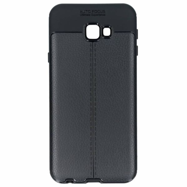 Lederen Backcover met stiksel Samsung Galaxy J4 Plus