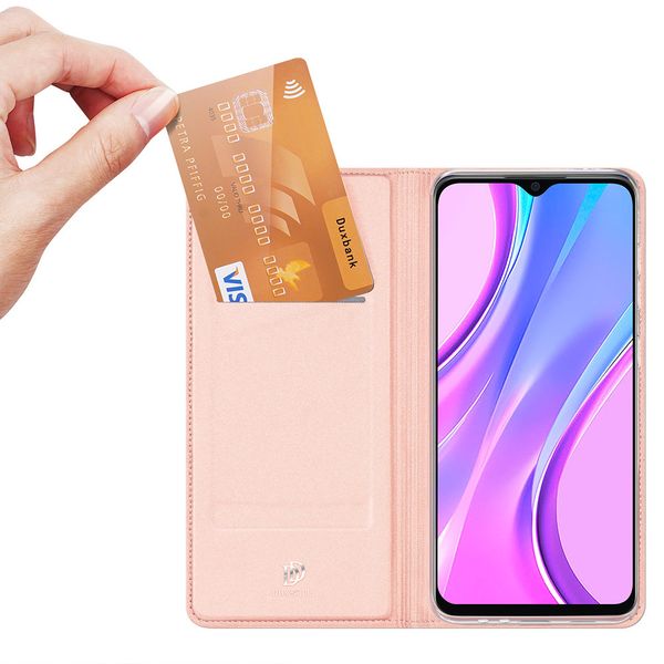 Dux Ducis Slim Softcase Bookcase Xiaomi Redmi 9 - Rosé Goud