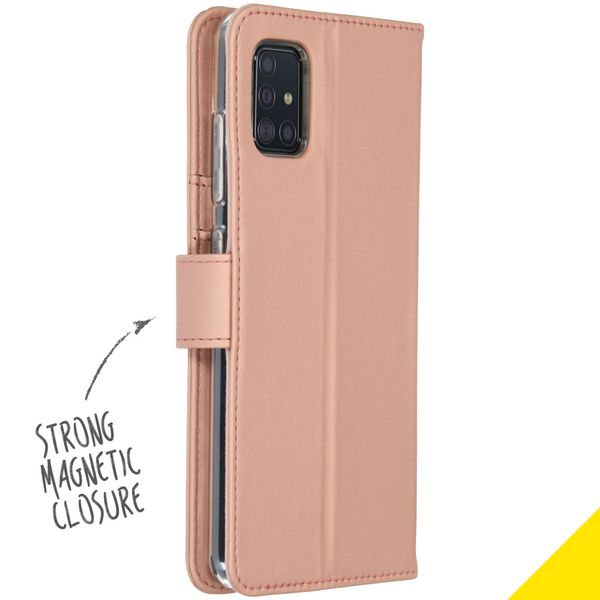 Accezz Wallet Softcase Bookcase Samsung Galaxy A51 - Rosé Goud