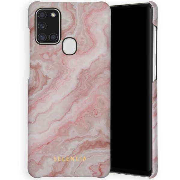 Selencia Maya Fashion Backcover Samsung Galaxy A21s - Marble Rose