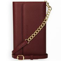 Selencia Tierra Uitneembare Slang Clutch iPhone Xs / X - Donkerrood