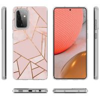 iMoshion Design hoesje Samsung Galaxy A72 - Grafisch Koper / Roze