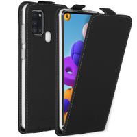 Accezz Flipcase Samsung Galaxy A21s - Zwart