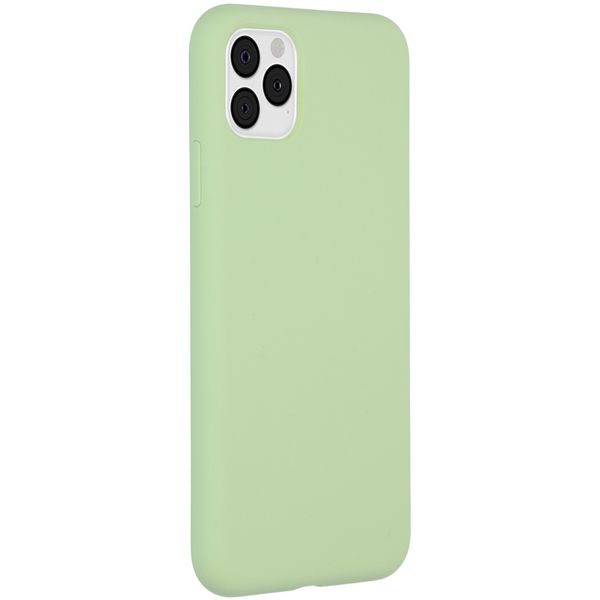 Accezz Liquid Silicone Backcover iPhone 11 Pro Max - Groen