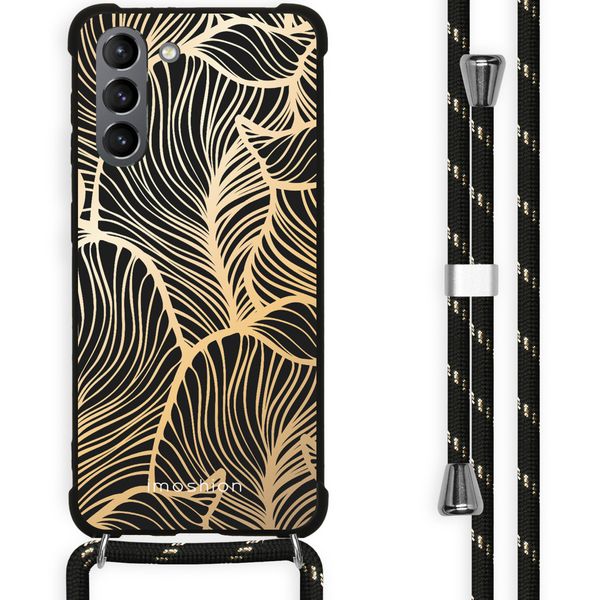 iMoshion Design hoesje met koord Galaxy S21 Plus - Bladeren