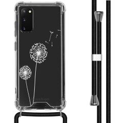 iMoshion Design hoesje met koord Samsung Galaxy S20 - Paardenbloem - Wit