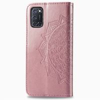 Mandala Bookcase Oppo A52 / Oppo A72 / Oppo A92 - Rosé Goud