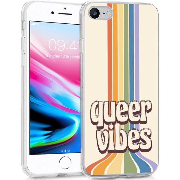 iMoshion Design hoesje iPhone SE (2022 / 2020) / 8 / 7 - Rainbow Queer vibes