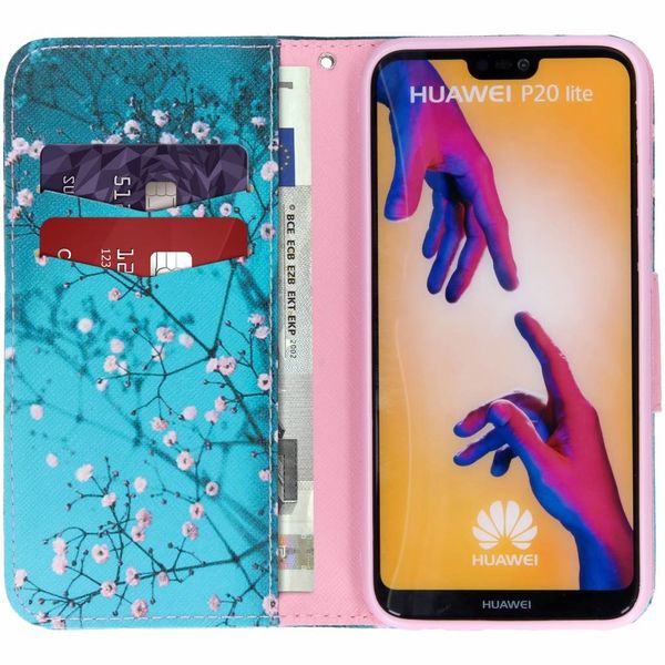 Design Softcase Bookcase Huawei P20 Lite