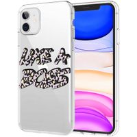 iMoshion Design hoesje iPhone 11 - Like A Boss - Paars / Zwart