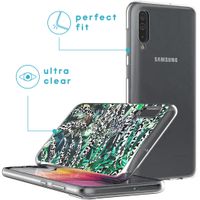 iMoshion Design hoesje Galaxy A50 / A30s - Jungle - Wit / Zwart