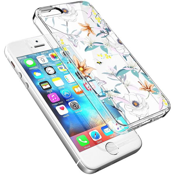 iMoshion Design hoesje iPhone 5 / 5s / SE - Bloem - Wit