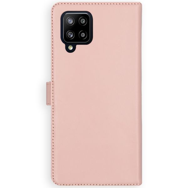 Selencia Echt Lederen Bookcase Samsung Galaxy A42 - Roze