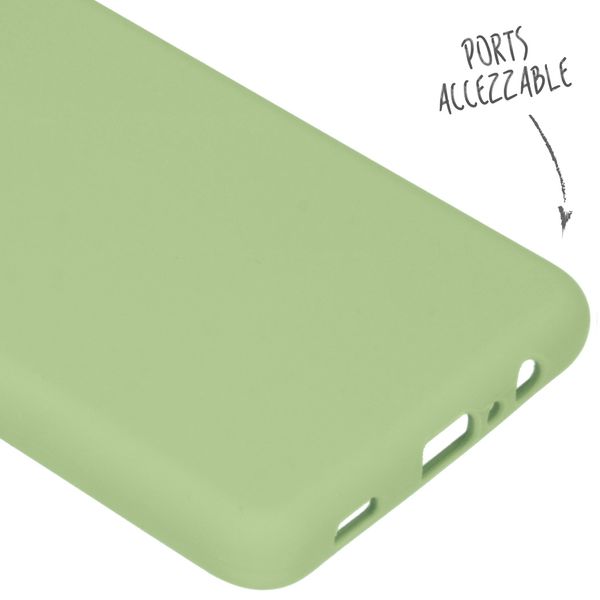 Accezz Liquid Silicone Backcover Samsung Galaxy A12 - Groen