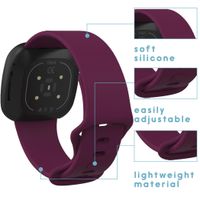 iMoshion Siliconen bandje Fitbit Sense / Versa 3 - Donkerrood