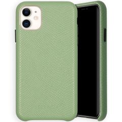 Selencia Gaia Slang Backcover iPhone 11 - Groen