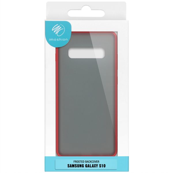 iMoshion Frosted Backcover Samsung Galaxy S10 - Rood