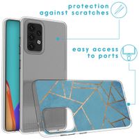 iMoshion Design hoesje voor Samsung Galaxy A52(s) (5G/4G) - Grafisch Koper / Blauw