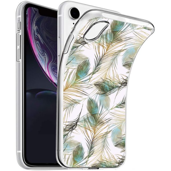 iMoshion Design hoesje iPhone Xr - Pauw / Groen