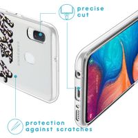 iMoshion Design hoesje Galaxy A20e - Like A Boss - Paars / Zwart