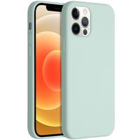 Accezz Liquid Silicone Backcover iPhone 12 (Pro) - Sky Blue