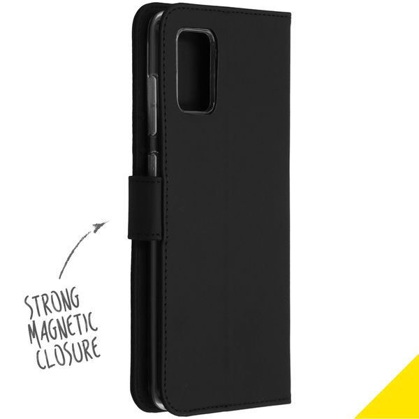 Accezz Wallet Softcase Bookcase Samsung Galaxy A71 - Zwart