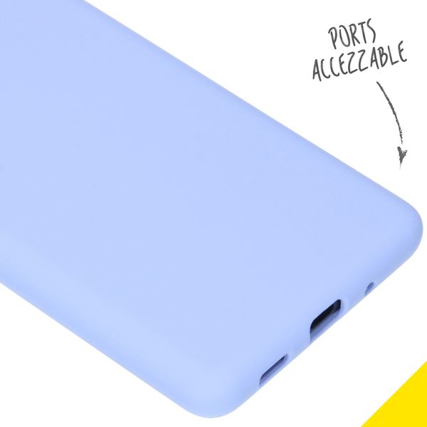 Accezz Liquid Silicone Backcover Samsung Galaxy S20 FE - Lila