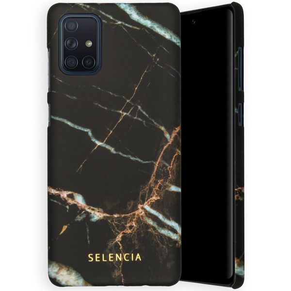 Selencia Maya Fashion Backcover Samsung Galaxy A71 - Marble Black