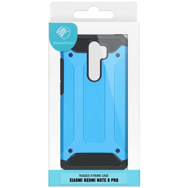 iMoshion Rugged Xtreme Backcover Xiaomi Redmi Note 8 Pro - Lichtblauw