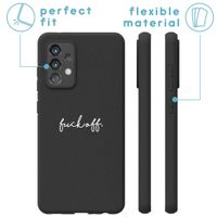 iMoshion Design hoesje Samsung Galaxy A52(s) (5G/4G) - Fuck Off - Zwart