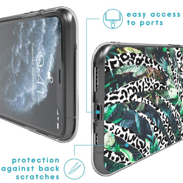 iMoshion Design hoesje iPhone 11 Pro - Jungle - Wit / Zwart / Groen