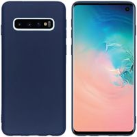 iMoshion Color Backcover Samsung Galaxy S10 - Donkerblauw