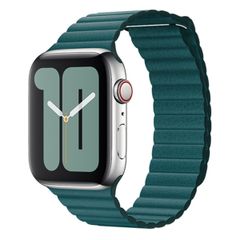 Apple Leather Loop Apple Watch Series 1-8 / SE / Ultra - 42/44/45/49 mm - Groen