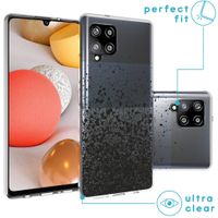 iMoshion Design hoesje Samsung Galaxy A42 - Spetters - Zwart