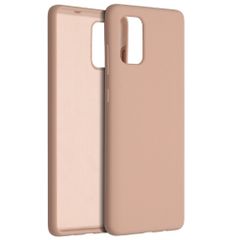 Accezz Liquid Silicone Backcover Samsung Galaxy A71 - Roze