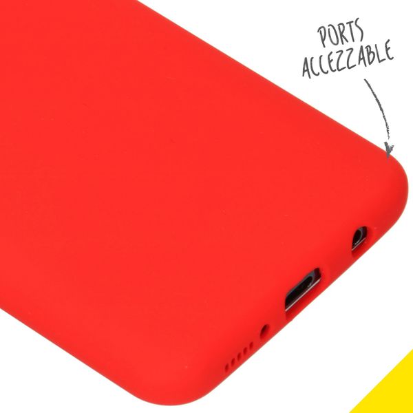 Accezz Liquid Silicone Backcover Samsung Galaxy A50 / A30s - Rood