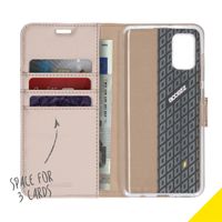 Accezz Wallet Softcase Bookcase Samsung Galaxy A41 - Goud