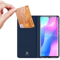 Dux Ducis Slim Softcase Bookcase Xiaomi Mi Note 10 Lite - Donkerblauw