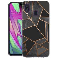 iMoshion Design hoesje Samsung Galaxy A40 - Grafisch Koper / Zwart