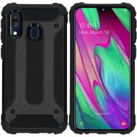 iMoshion Rugged Xtreme Backcover Samsung Galaxy A40 - Zwart