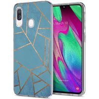 iMoshion Design hoesje Samsung Galaxy A20e - Grafisch Koper / Blauw